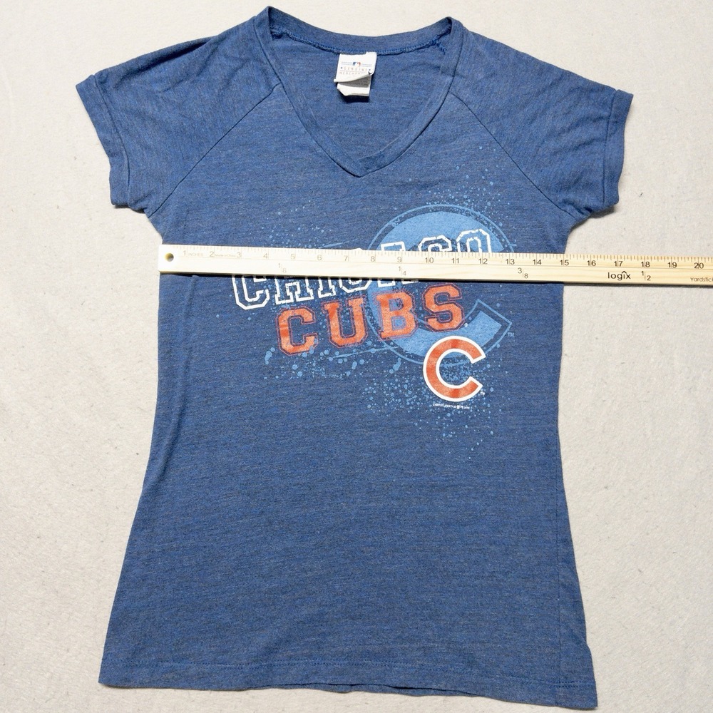 MLB Chicago Cubs Baseball Shirt Ladies Large Thin T-Shirt‎ - Picture 3 of 7